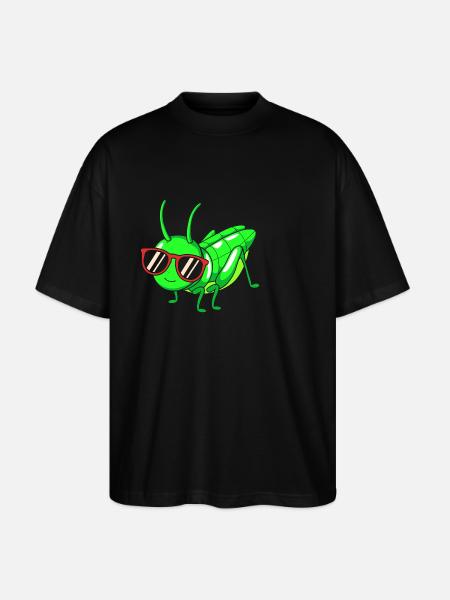 Grasshopper grasshopper - Stanley/Stella Oversized Unisex Organic T-shirt Blaster 2.0 - black