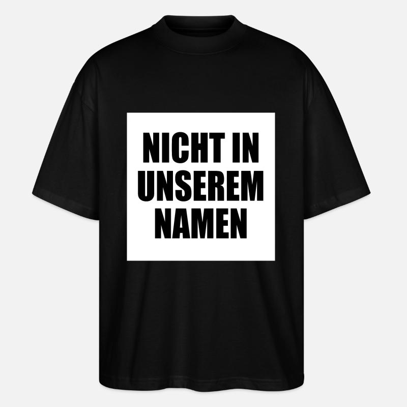 Pas en mon nom - T-shirt bio Blaster 2.0 coupe oversize Stanley/Stella Unisexe - noir