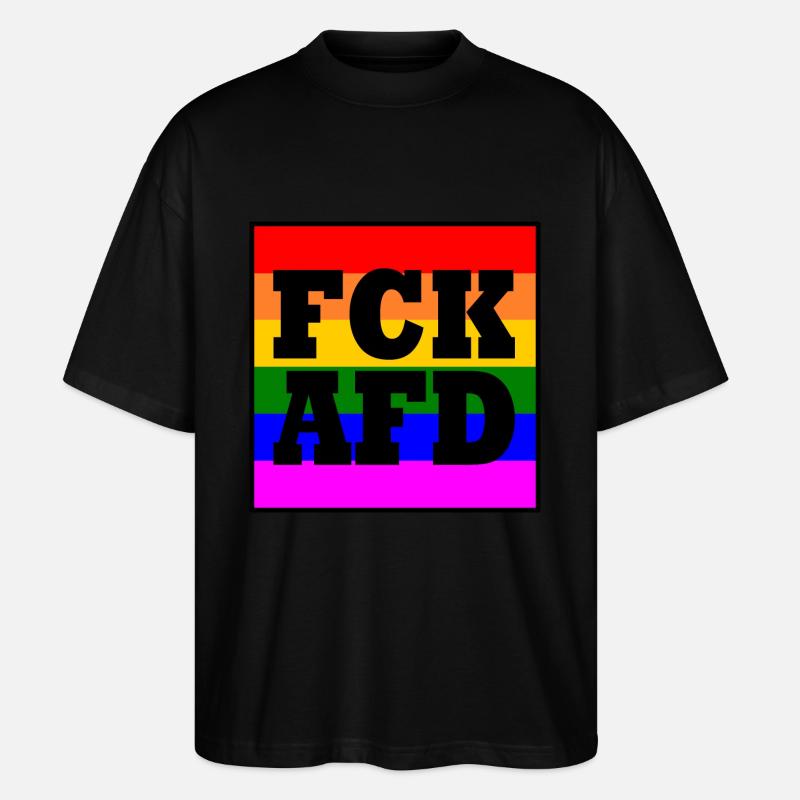 d’afd - T-shirt bio Blaster 2.0 coupe oversize Stanley/Stella Unisexe - noir
