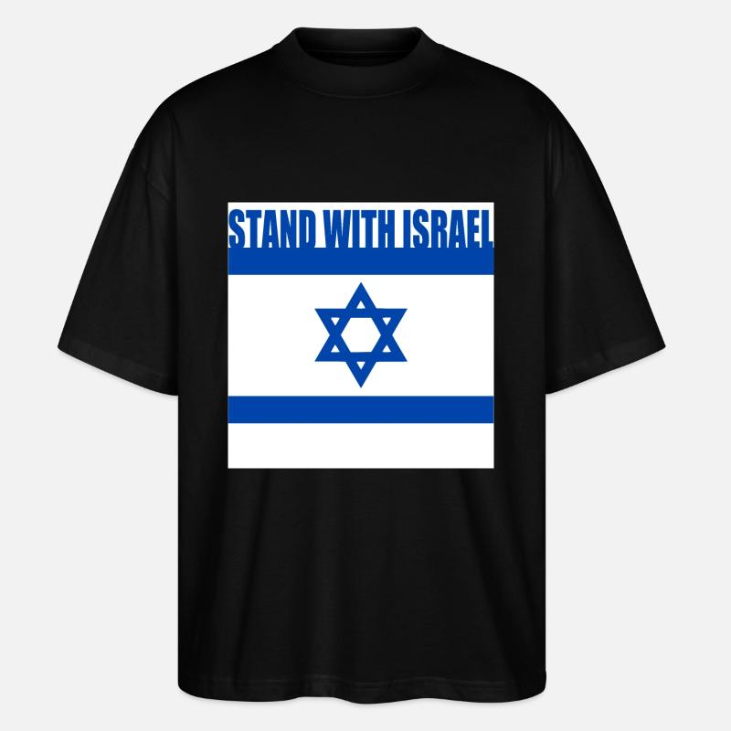 Stand with israel - T-shirt bio Blaster 2.0 coupe oversize Stanley/Stella Unisexe - noir