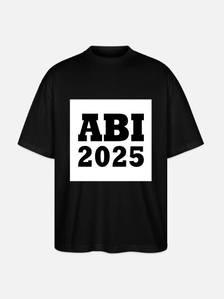 Abi 2025 - Stanley/Stella Oversized Unisex Bio T-Shirt Blaster 2.0 - Schwarz