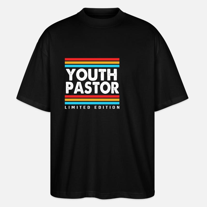 Pasteur des jeunes - T-shirt bio Blaster 2.0 coupe oversize Stanley/Stella Unisexe - noir
