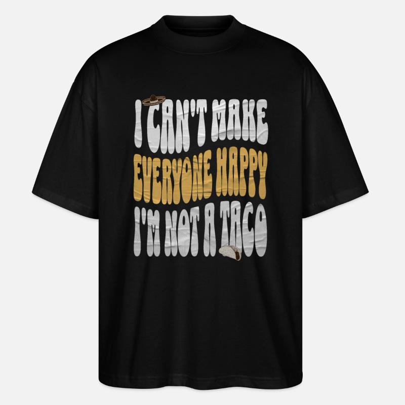 Taco - Stanley/Stella Oversized Unisex Bio T-Shirt Blaster 2.0 - Schwarz