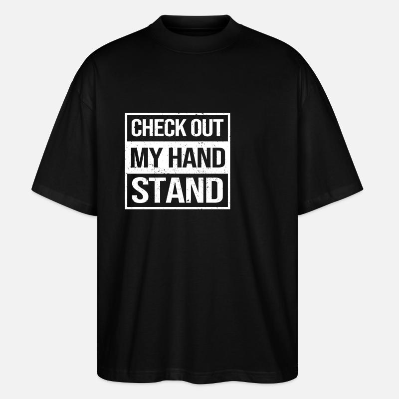 Gymnastik - Stanley/Stella Oversized Unisex Bio T-Shirt Blaster 2.0 - Schwarz