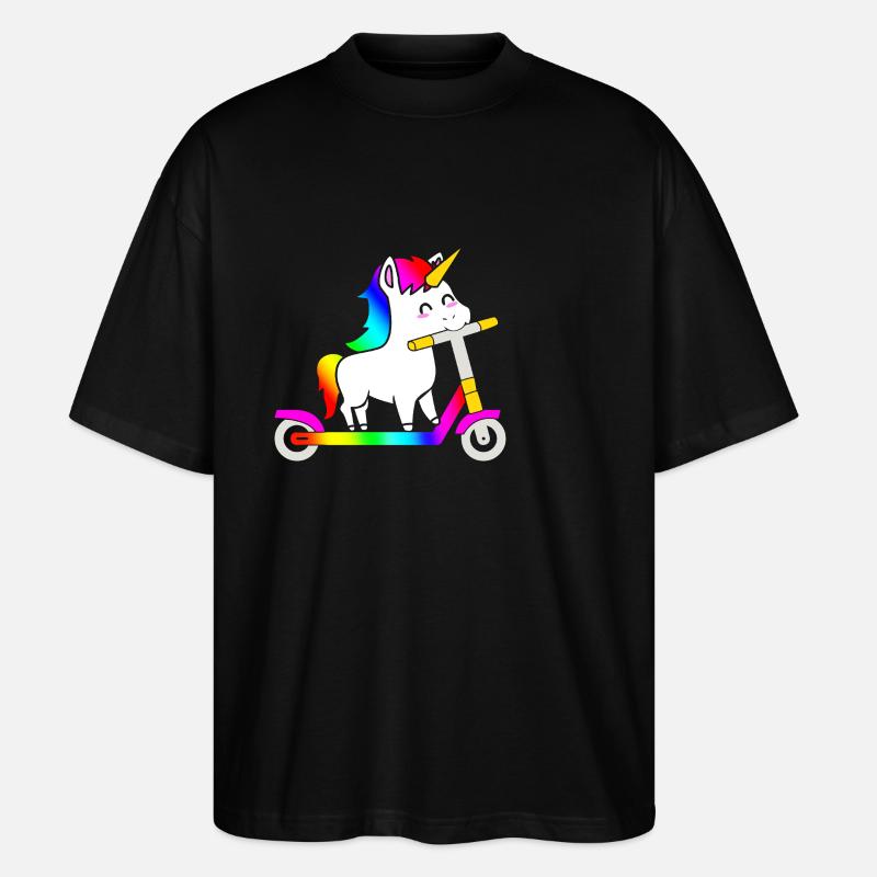 Scooter Roller - Stanley/Stella Oversized Unisex Bio T-Shirt Blaster 2.0 - Schwarz