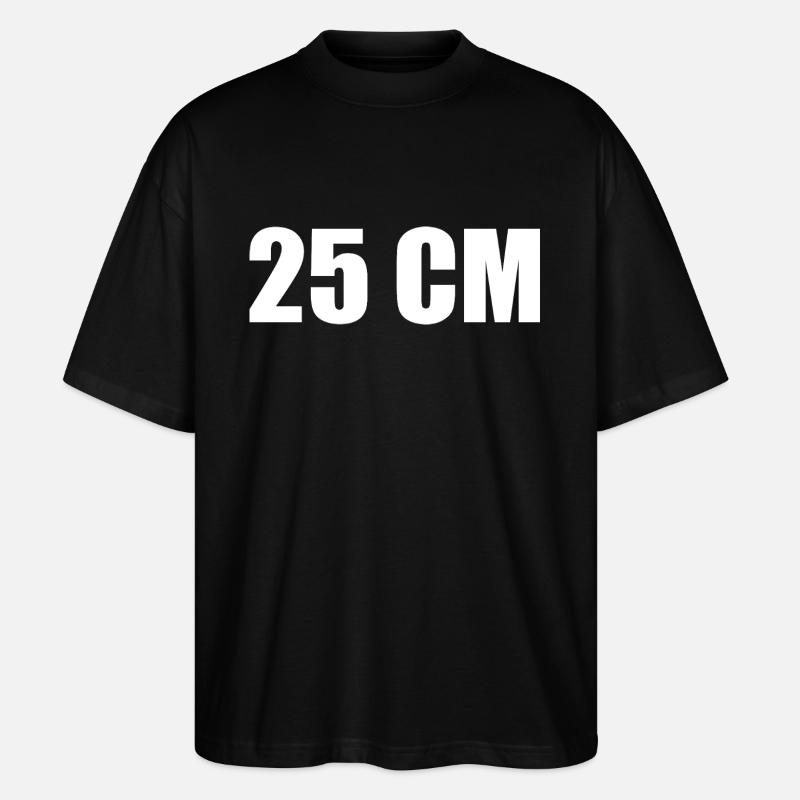 25 cm - Stanley/Stella Oversized Unisex Bio T-Shirt Blaster 2.0 - Schwarz