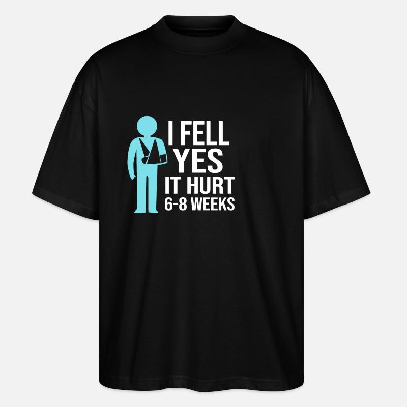 Broken Arm Bone Fracture - Stanley/Stella Oversized Unisex Organic T-shirt Blaster 2.0 - black