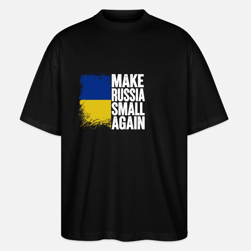 Make russia small again - Stanley/Stella Oversized Unisex Organic T-shirt Blaster 2.0 - black