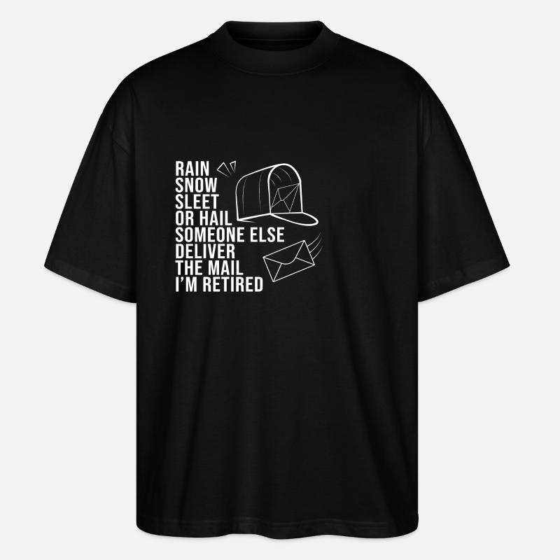 Postbote - Stanley/Stella Oversized Unisex Bio T-Shirt Blaster 2.0 - Schwarz