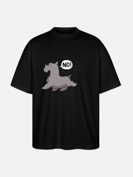 Scottish Terrier - Stanley/Stella Oversized Unisex Organic T-shirt Blaster 2.0 - black