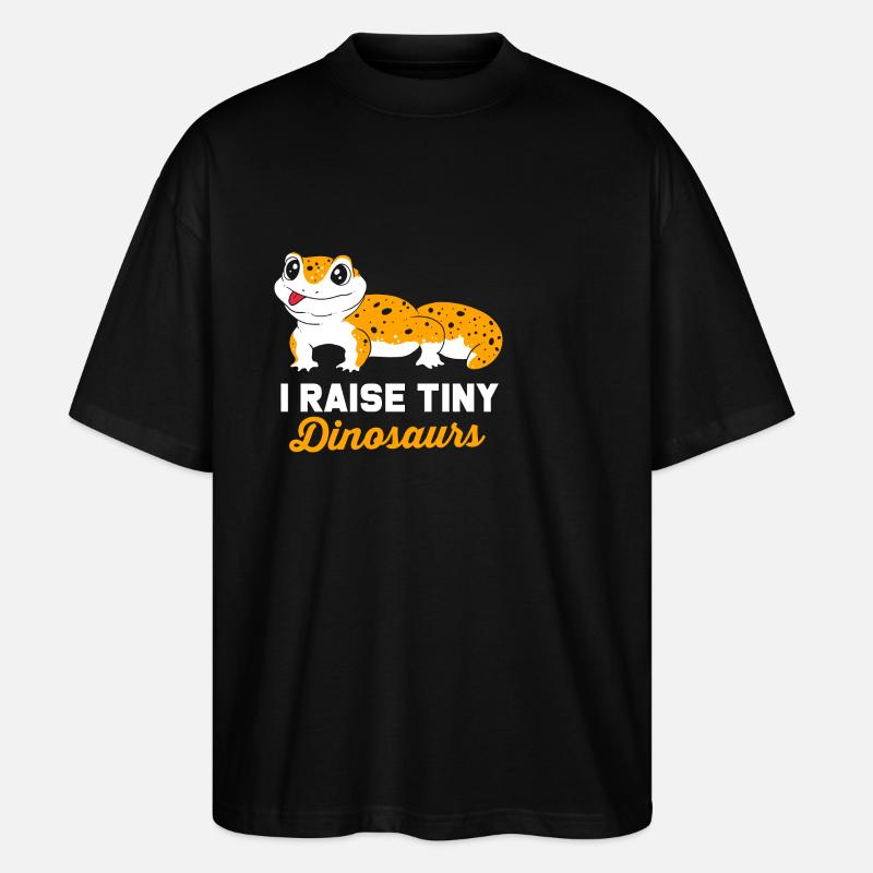 Leopard Gecko - Stanley/Stella Oversized Unisex Bio T-Shirt Blaster 2.0 - Schwarz
