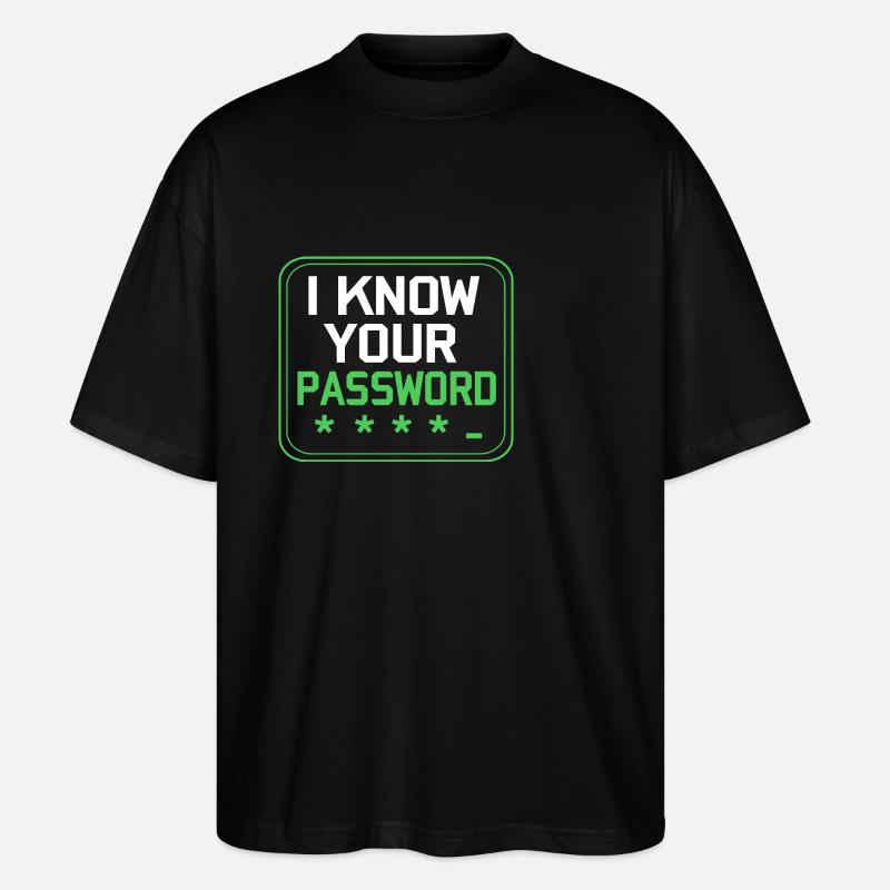 Cybersecurity Cyber Programmierer Hacker - Stanley/Stella Oversized Unisex Bio T-Shirt Blaster 2.0 - Schwarz