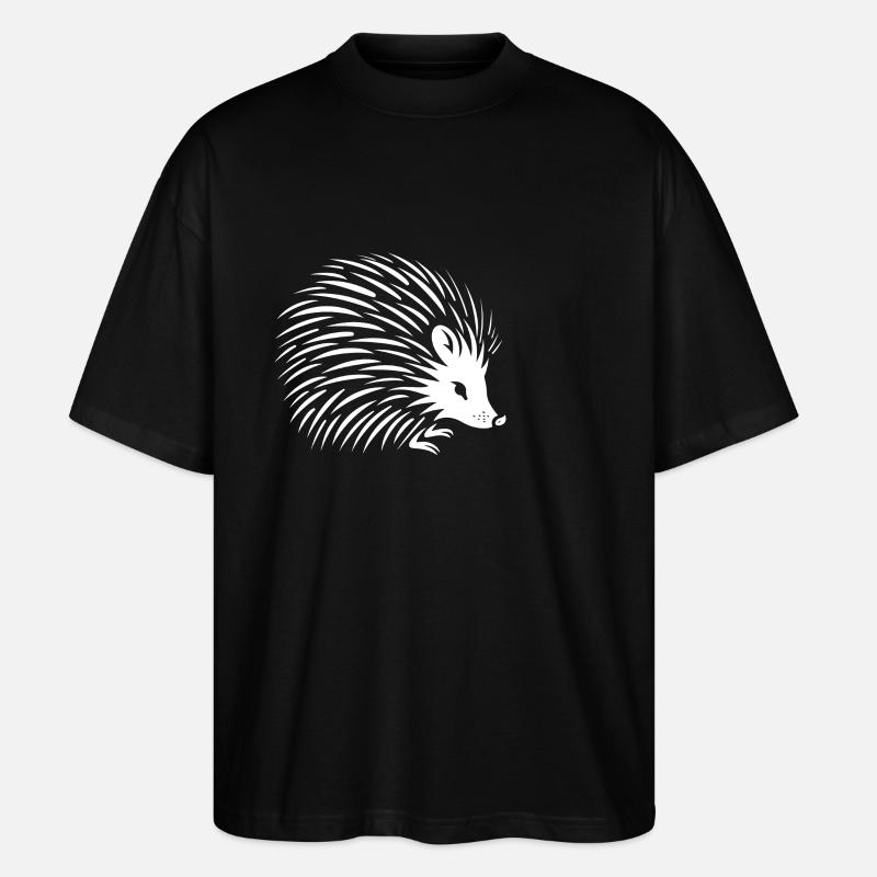 Stachelschwein - Stanley/Stella Oversized Unisex Bio T-Shirt Blaster 2.0 - Schwarz