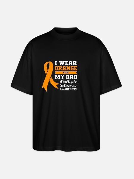 Multiple Sclerosis MS - Stanley/Stella Oversized Unisex Organic T-shirt Blaster 2.0 - black