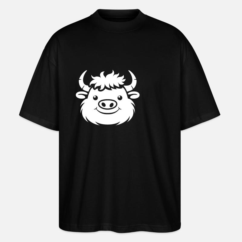 Büffel - Stanley/Stella Oversized Unisex Bio T-Shirt Blaster 2.0 - Schwarz