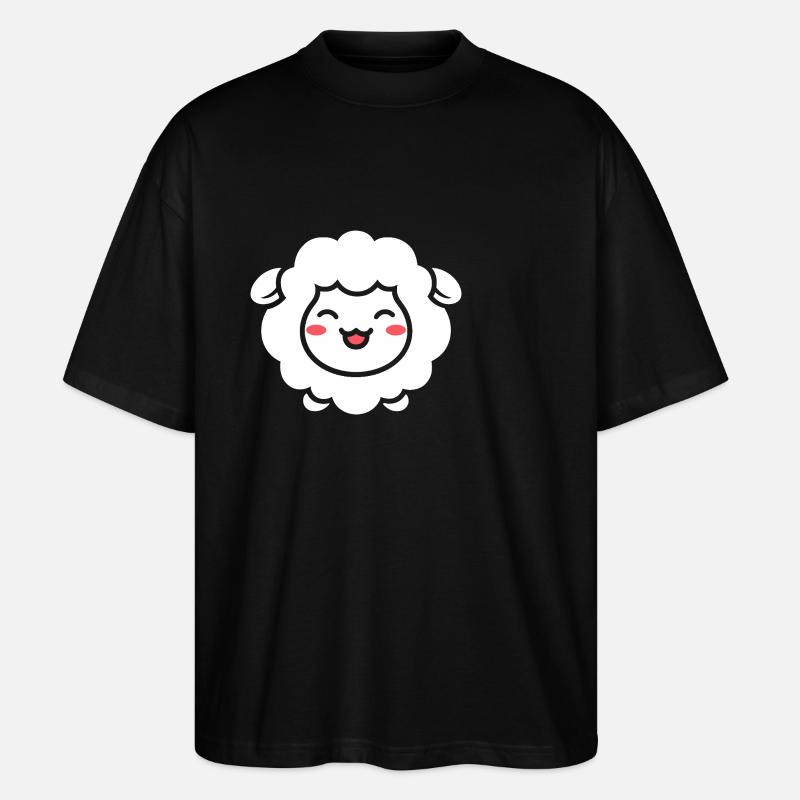 Schaf - Stanley/Stella Oversized Unisex Bio T-Shirt Blaster 2.0 - Schwarz