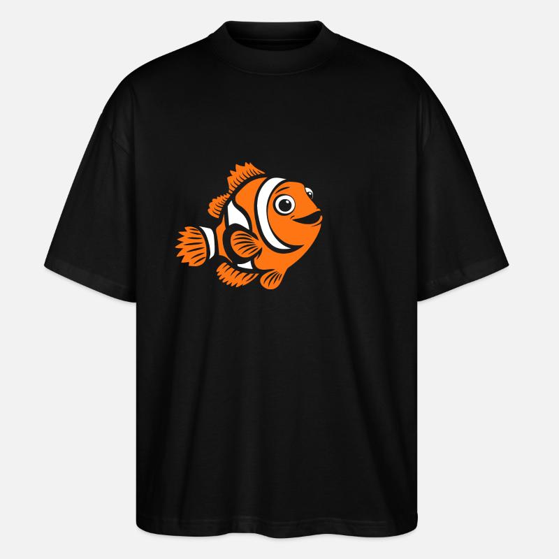 Clownfisch - Stanley/Stella Oversized Unisex Bio T-Shirt Blaster 2.0 - Schwarz