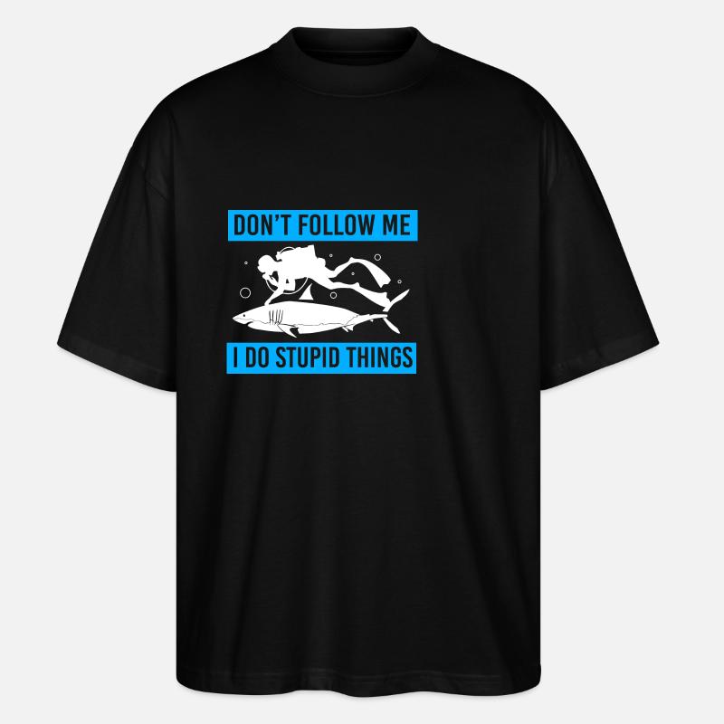 Plonger - T-shirt bio Blaster 2.0 coupe oversize Stanley/Stella Unisexe - noir