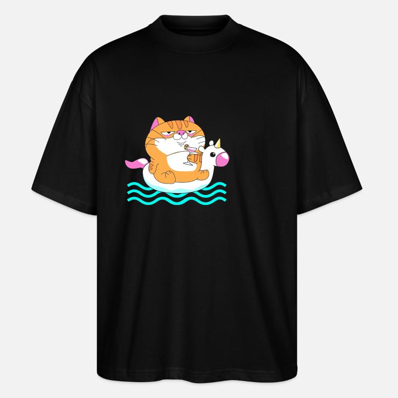 Pool Party - Stanley/Stella Oversized Unisex Bio T-Shirt Blaster 2.0 - Schwarz