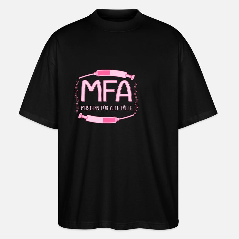 MFA Master Medical Assistant - Stanley/Stella Oversized Unisex Organic T-shirt Blaster 2.0 - black