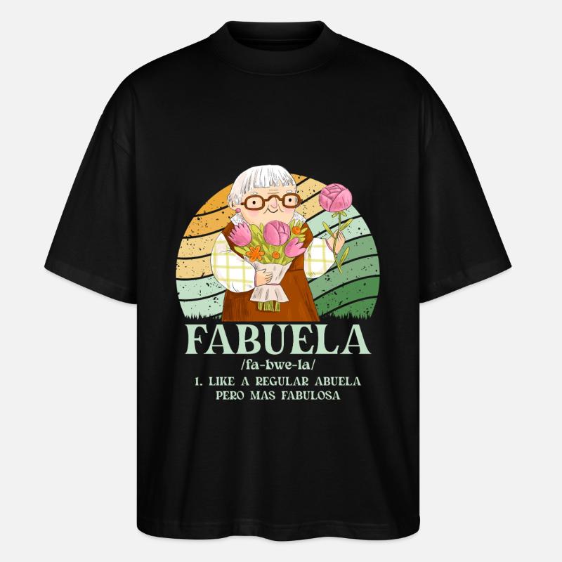 Fabuela - Stanley/Stella Oversized Unisex Bio T-Shirt Blaster 2.0 - Schwarz