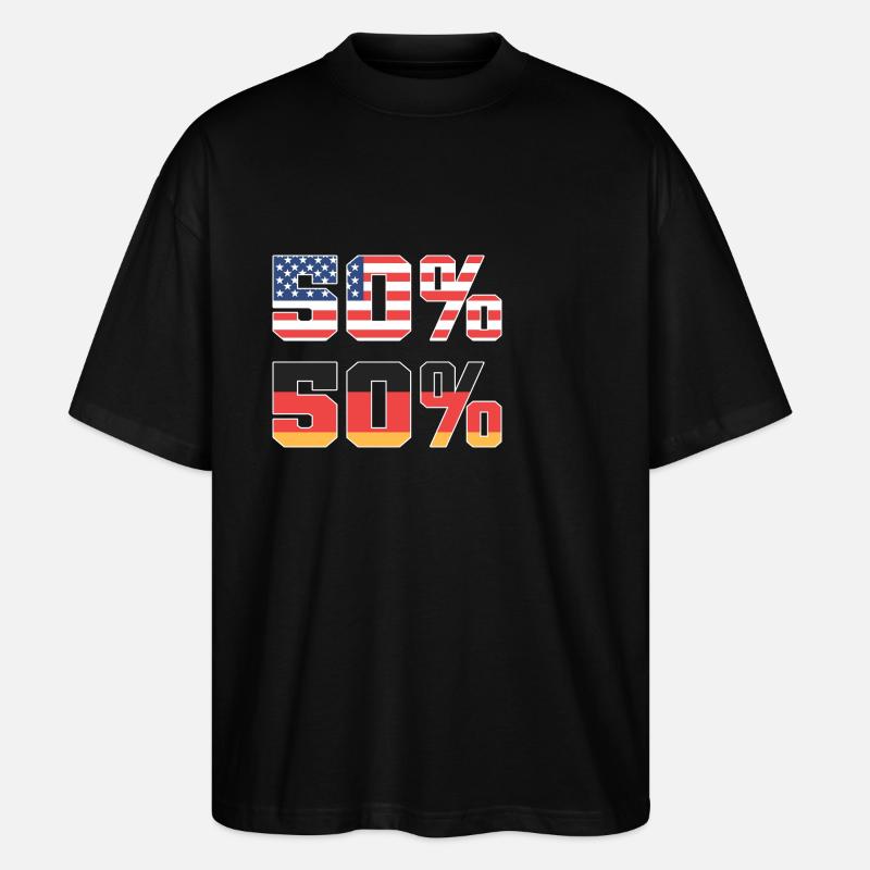 American German - Stanley/Stella Oversized Unisex Organic T-shirt Blaster 2.0 - black