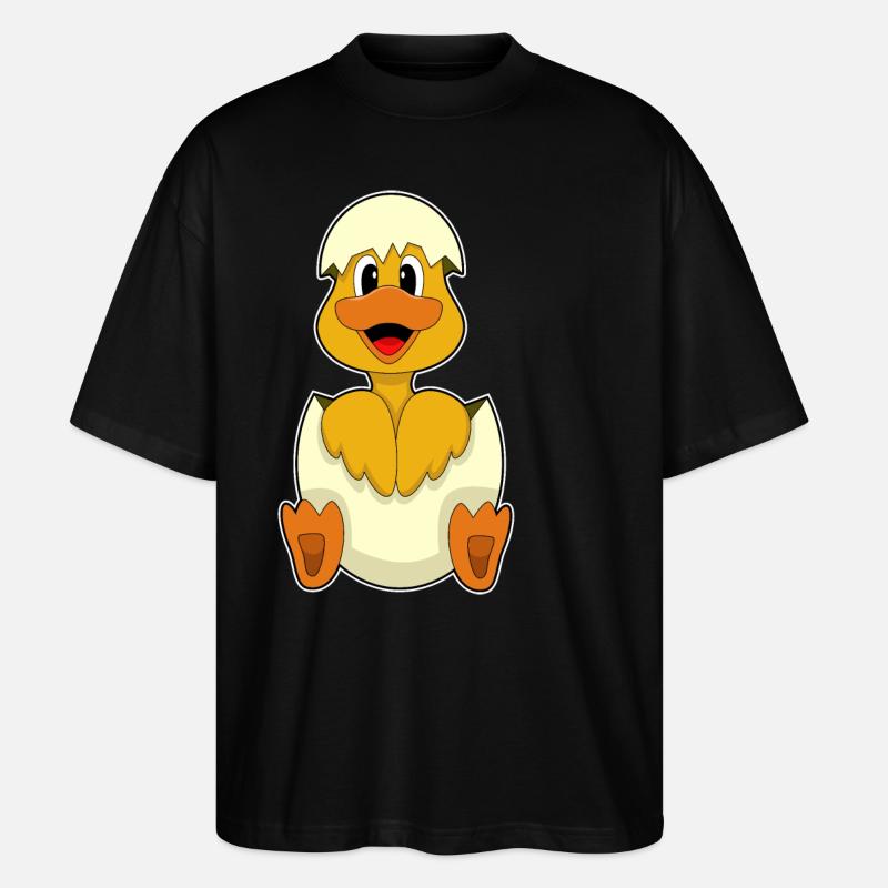 Oeuf de canard - T-shirt bio Blaster 2.0 coupe oversize Stanley/Stella Unisexe - noir