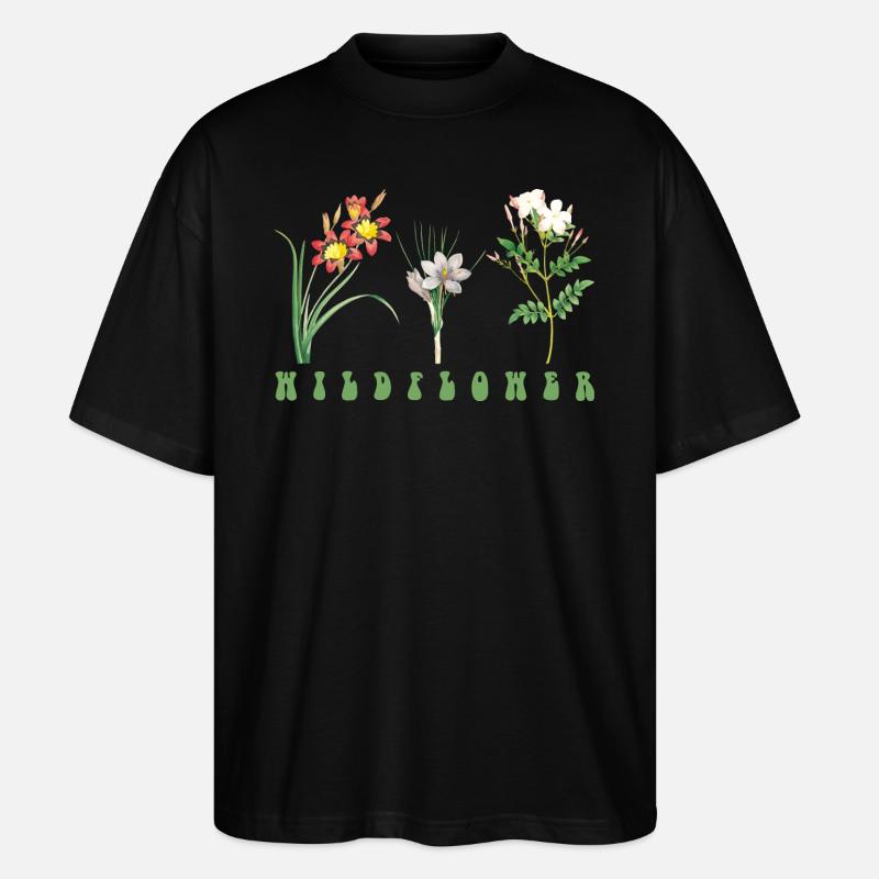 Blume - Stanley/Stella Oversized Unisex Bio T-Shirt Blaster 2.0 - Schwarz