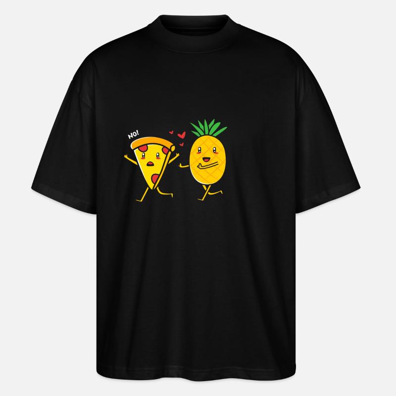 Pizza Hawaii - Stanley/Stella Oversized Unisex Bio T-Shirt Blaster 2.0 - Schwarz