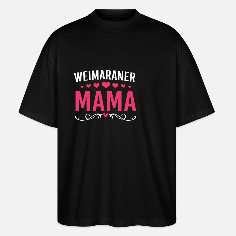 Weimaraner - Stanley/Stella Oversized Unisex Bio T-Shirt Blaster 2.0 - Schwarz