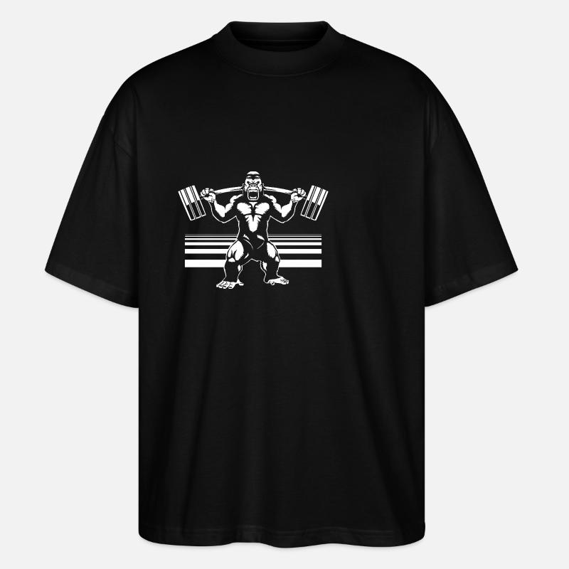 Gorilla - Stanley/Stella Oversized Unisex Organic T-shirt Blaster 2.0 - black