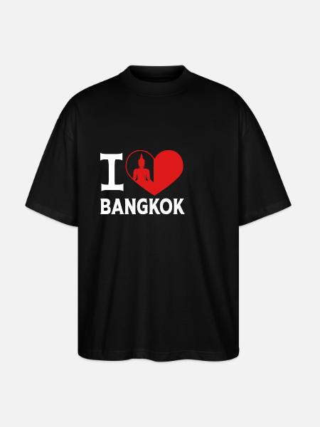 Thailand Bangkok - Stanley/Stella Oversized Unisex Organic T-shirt Blaster 2.0 - black
