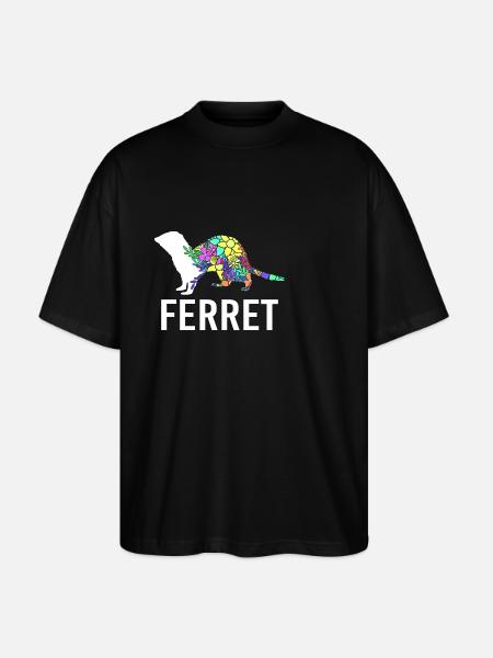 Furet - T-shirt bio Blaster 2.0 coupe oversize Stanley/Stella Unisexe - noir