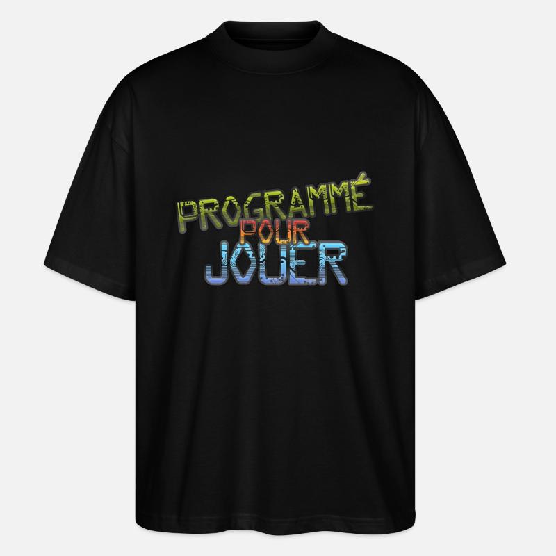 programmé pour jouer - T-shirt bio Blaster 2.0 coupe oversize Stanley/Stella Unisexe - noir