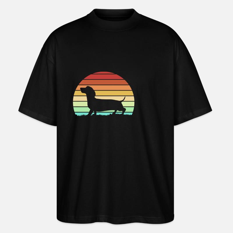 Teckel - T-shirt bio Blaster 2.0 coupe oversize Stanley/Stella Unisexe - noir