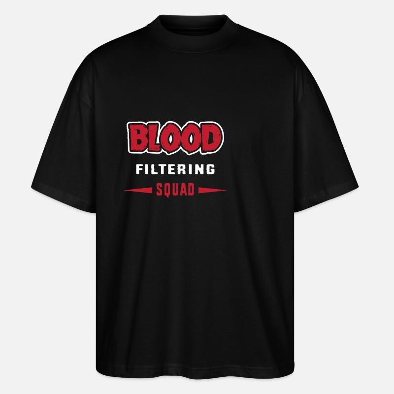 Dialyse Krankenschwester - Stanley/Stella Oversized Unisex Bio T-Shirt Blaster 2.0 - Schwarz