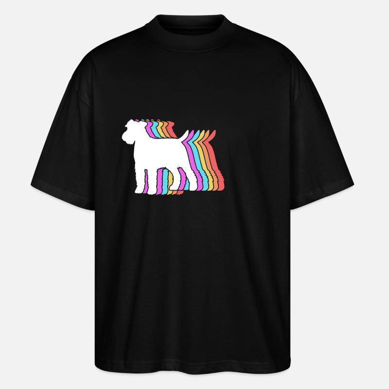 Airedale Terrier - Stanley/Stella Oversized Unisex Bio T-Shirt Blaster 2.0 - Schwarz