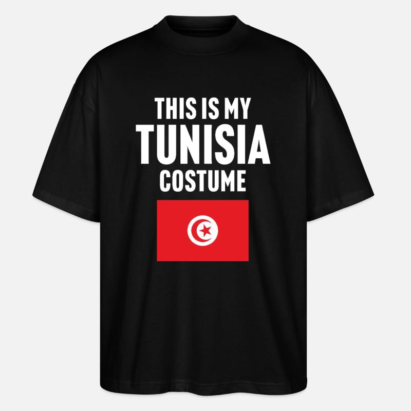 C’est mon costume de Tunisie - T-shirt bio Blaster 2.0 coupe oversize Stanley/Stella Unisexe - noir