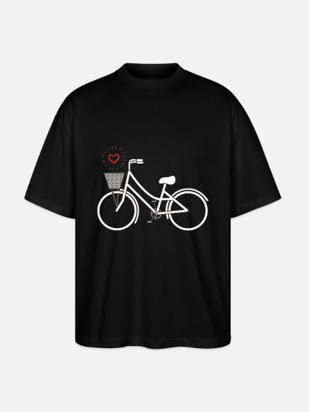 Retro Fahrrad - Stanley/Stella Oversized Unisex Bio T-Shirt Blaster 2.0 - Schwarz
