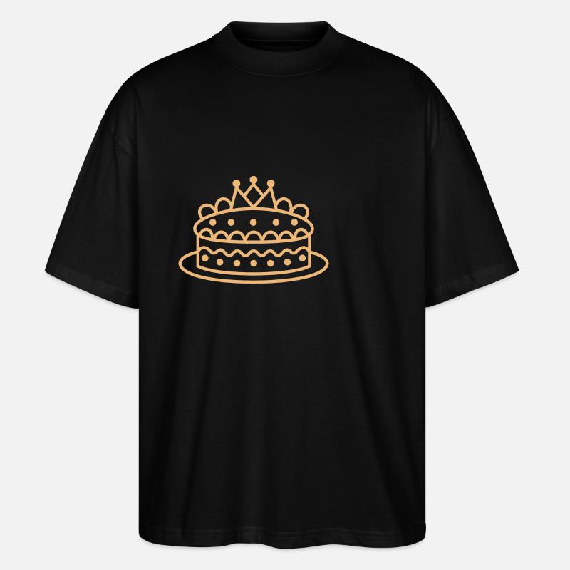 Pfannkuchen - Stanley/Stella Oversized Unisex Bio T-Shirt Blaster 2.0 - Schwarz