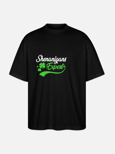 Shenanigan - Stanley/Stella Oversized Unisex Organic T-shirt Blaster 2.0 - black