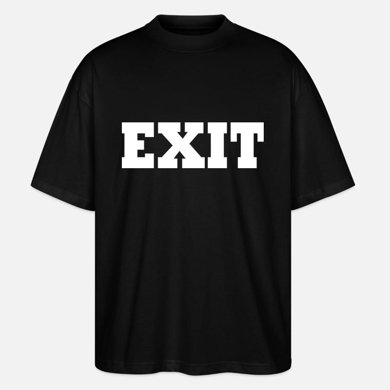 Exit - Stanley/Stella Oversized Unisex Organic T-shirt Blaster 2.0 - black