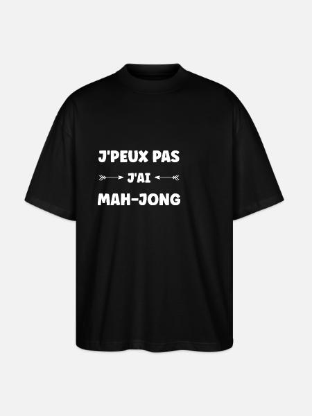 Mah jong - T-shirt bio Blaster 2.0 coupe oversize Stanley/Stella Unisexe - noir