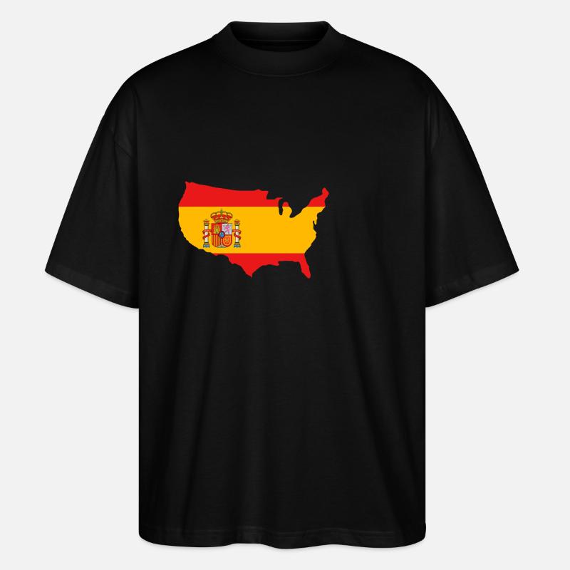 Spanien - Stanley/Stella Oversized Unisex Bio T-Shirt Blaster 2.0 - Schwarz