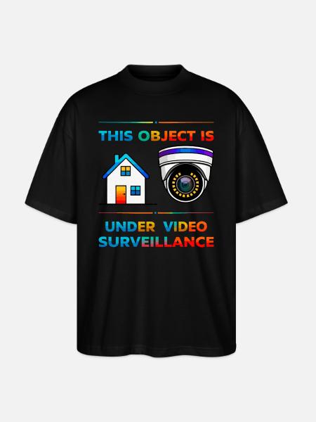 Building surveillance - Stanley/Stella Oversized Unisex Organic T-shirt Blaster 2.0 - black