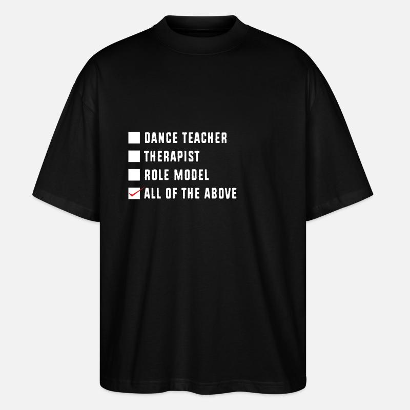 Tanzlehrer - Stanley/Stella Oversized Unisex Bio T-Shirt Blaster 2.0 - Schwarz
