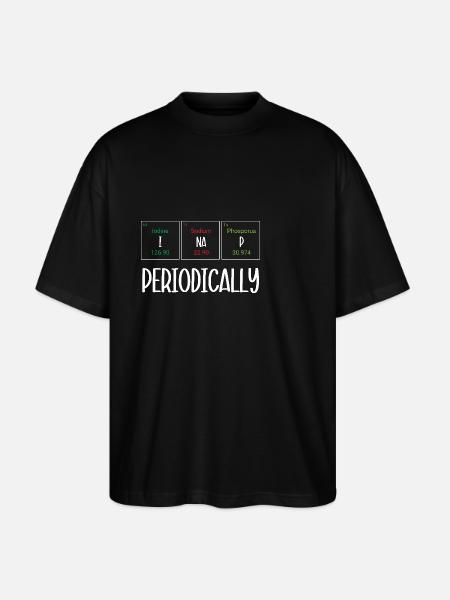 Periodic table - Stanley/Stella Oversized Unisex Organic T-shirt Blaster 2.0 - black