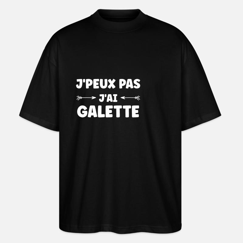Pfannkuchen - Stanley/Stella Oversized Unisex Bio T-Shirt Blaster 2.0 - Schwarz