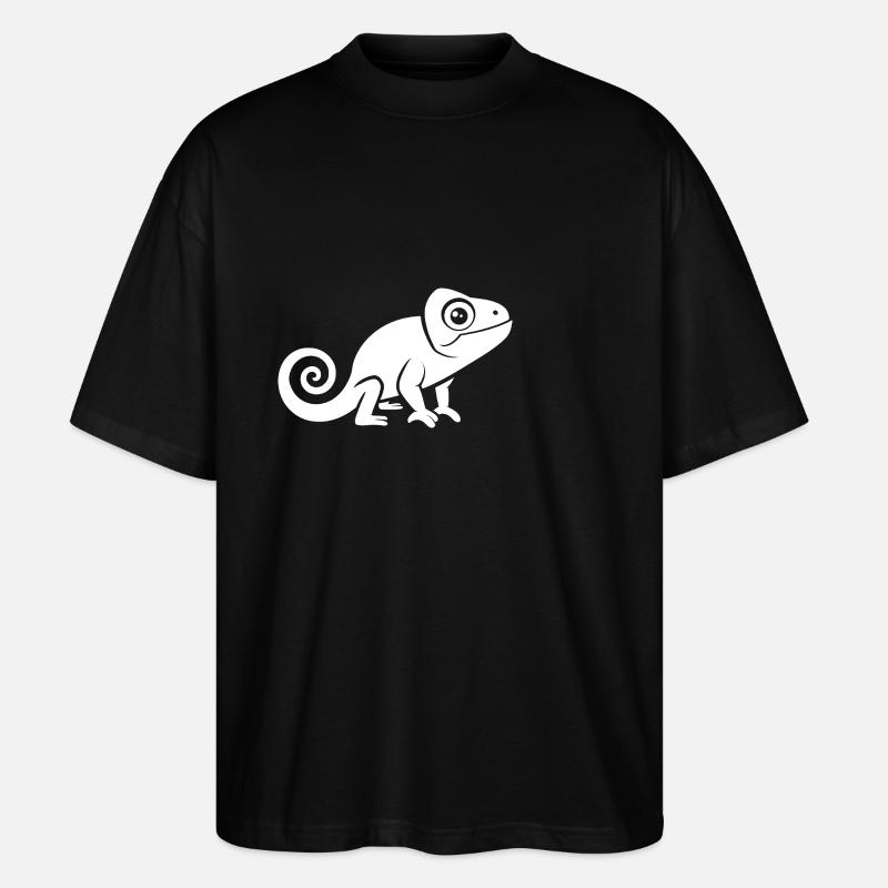 caméléon - T-shirt bio Blaster 2.0 coupe oversize Stanley/Stella Unisexe - noir