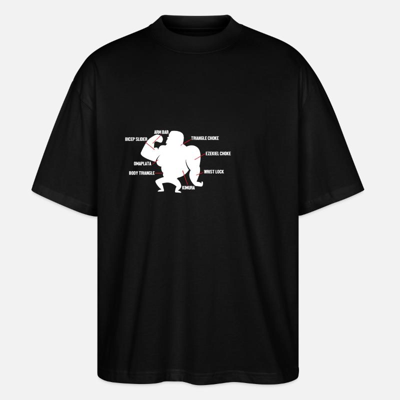 Jiu Jitsu Autodéfense - T-shirt bio Blaster 2.0 coupe oversize Stanley/Stella Unisexe - noir